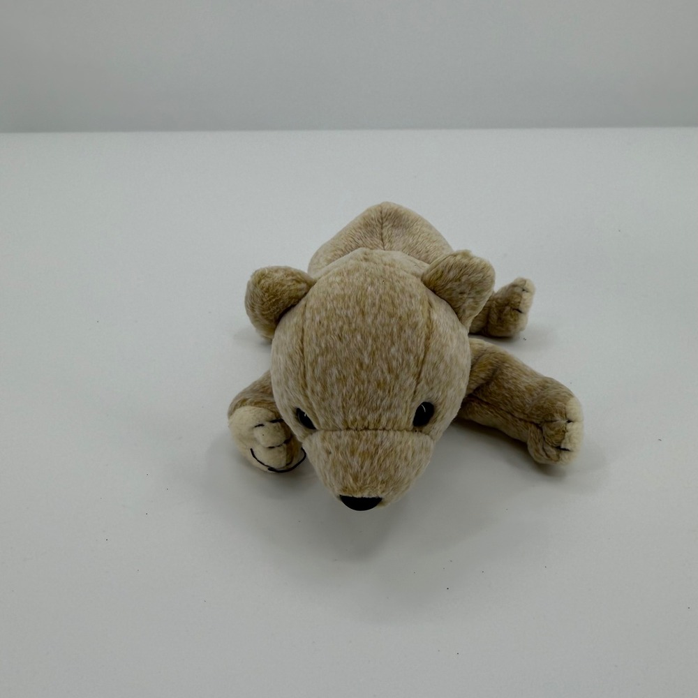 Ty Beanie Babies Almond the Bear Plush 1999 Small Tan Vintage Collectible Toy